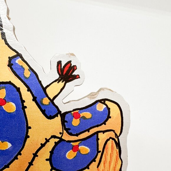 Vintage Suzy Spafford Little Baby Nursey Zoo Wall Decor Duck Giraffe Bear Bunny - Picture 13 of 14